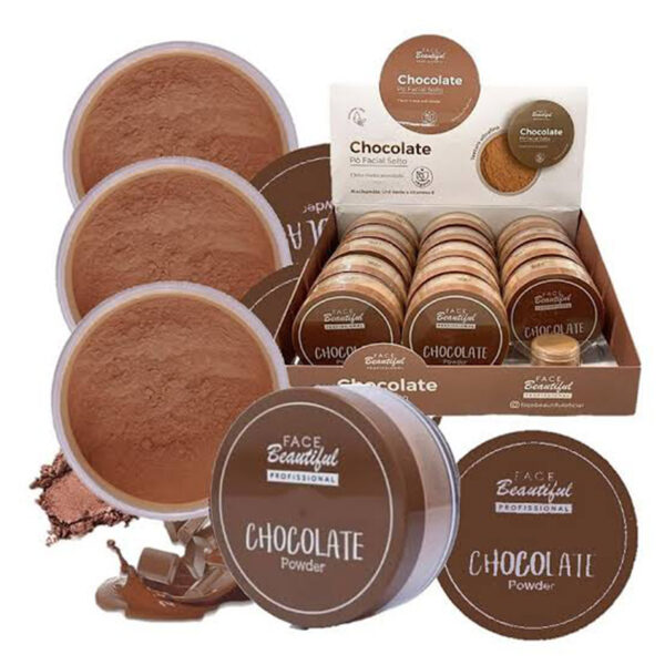 Pó Facial Solto Vegano Chocolate Face Beautiful 10g - Image 4