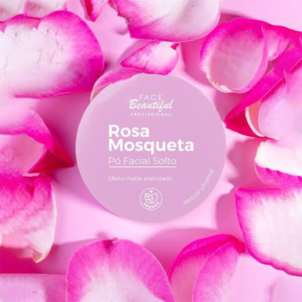 Pó Facial Solto Vegano Rosa Mosqueta Face Beautiful - Image 3