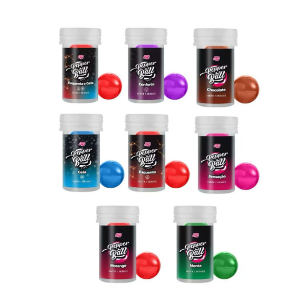 Kit 4 Pepper Ball Bolinha Explosiva e Saborosa
