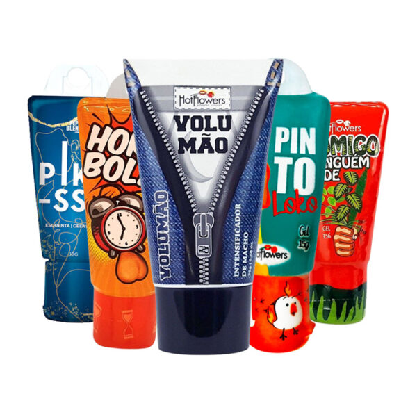 Kit Masculino Erótico com 5 Géis Umectante