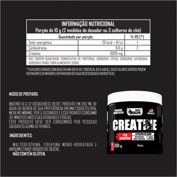 Creatine Pote Snake Dragon 300g - Image 2