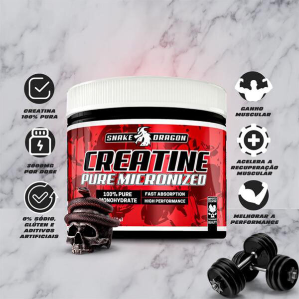Creatine Pure Micronized Snake Dragon 150g - Image 2