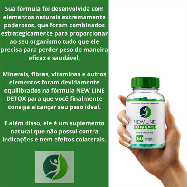 New Line Detox 60 Cápsulas 500mg - Image 2