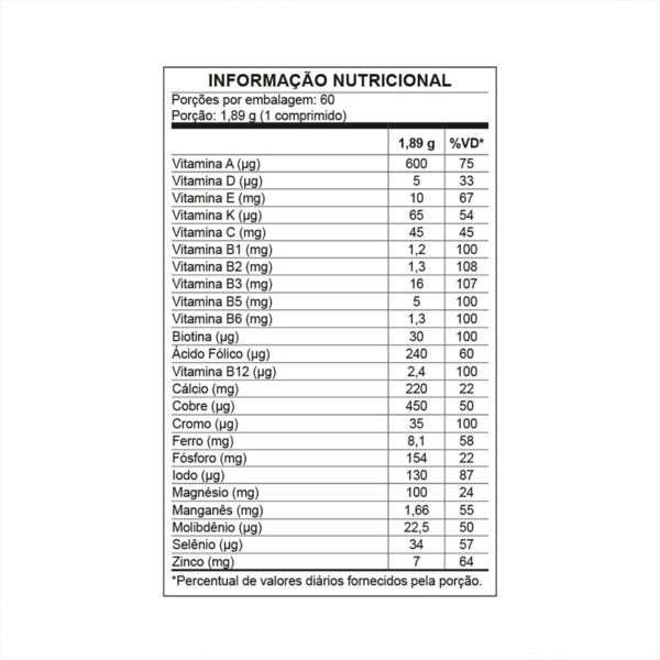 Nutrata Nutra Vit Complex A a Z 60 comprimidos 113g - Image 4