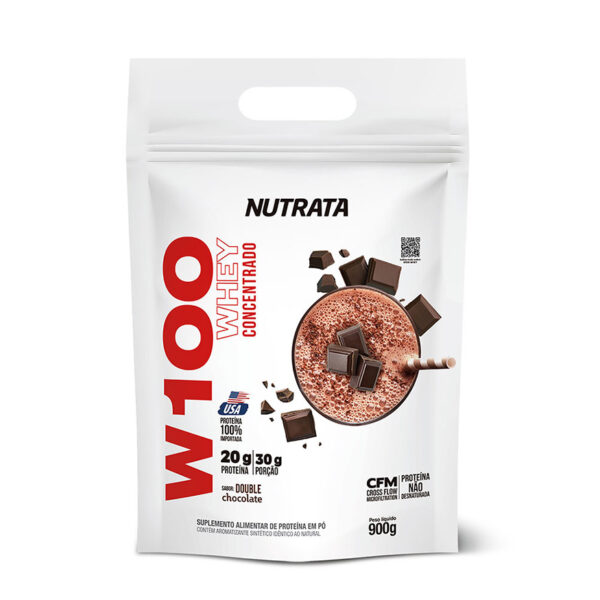 Nutrata W100 Whey Concentrado 900g refil - Image 2