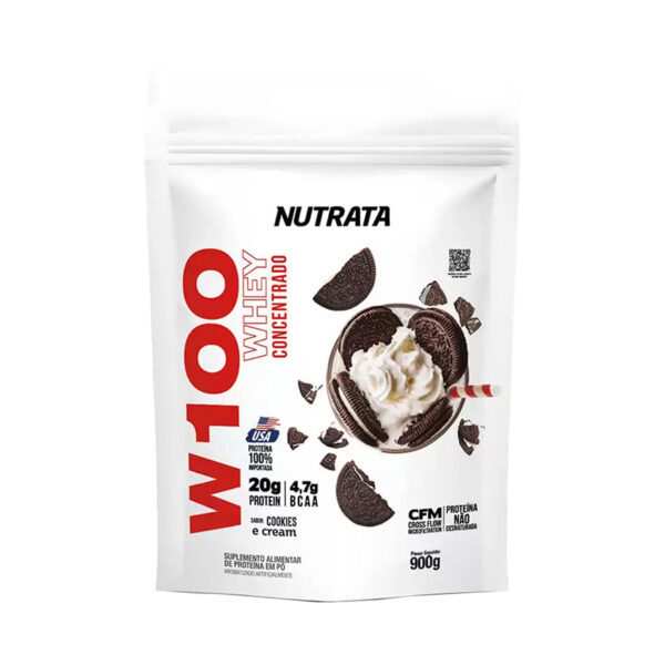 Nutrata W100 Whey Concentrado 900g refil - Image 5