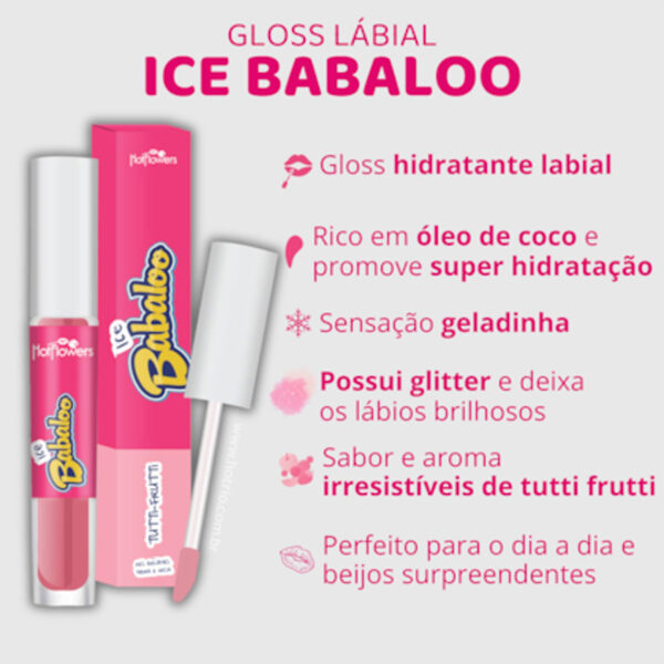 Kit Blow Gel Aromatizante com Gloss Ice Babaloo - Image 2