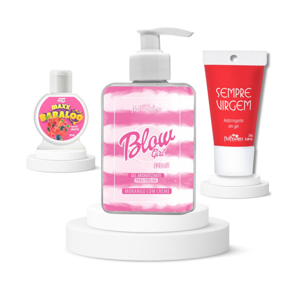 Kit Blow Gel Aromatizante com Max Babaloo e Sempre Virgem Apertadinha