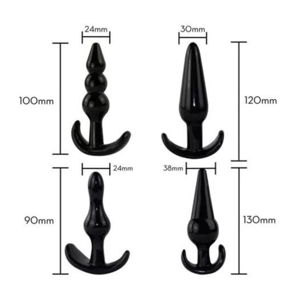 Kit Plugs de Silicone com Sabonete Íntimo com Ducha Higiênica e Gel 7 Sensações - Image 5