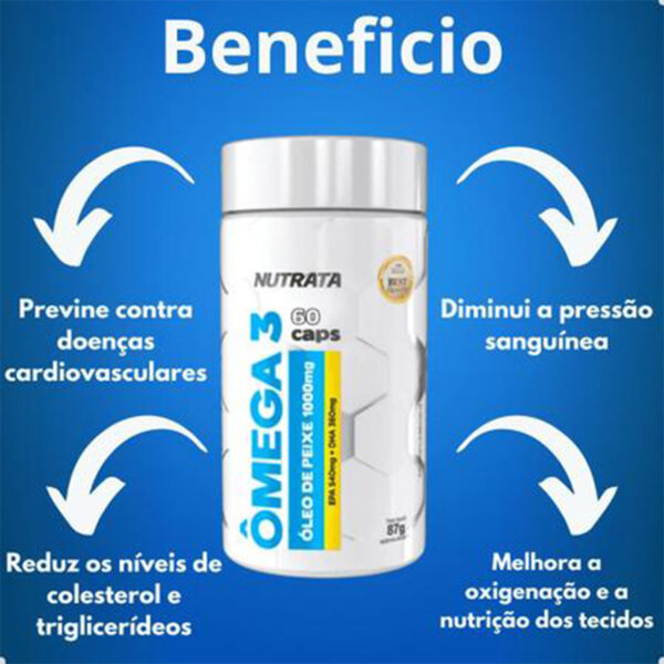 Ômega 3 Odorless 1000mg com 60 Cápsulas Nutrata - Image 2